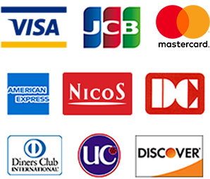 Nicos、DC、Diners Club、UC、JCB、アメリカンエキスプレス、DISCOVER